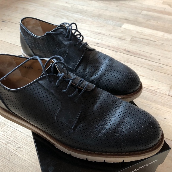 Magnanni Men\'s Camden Oxford, Black, 9.5 M US